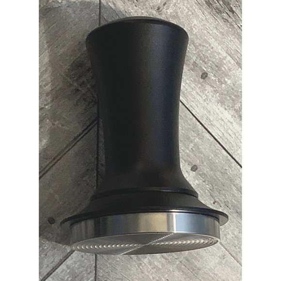 Espresso Coffee Tamper Calibrated Spring Loaded Adjustable Steel Black Handle - Picture 5 of 9